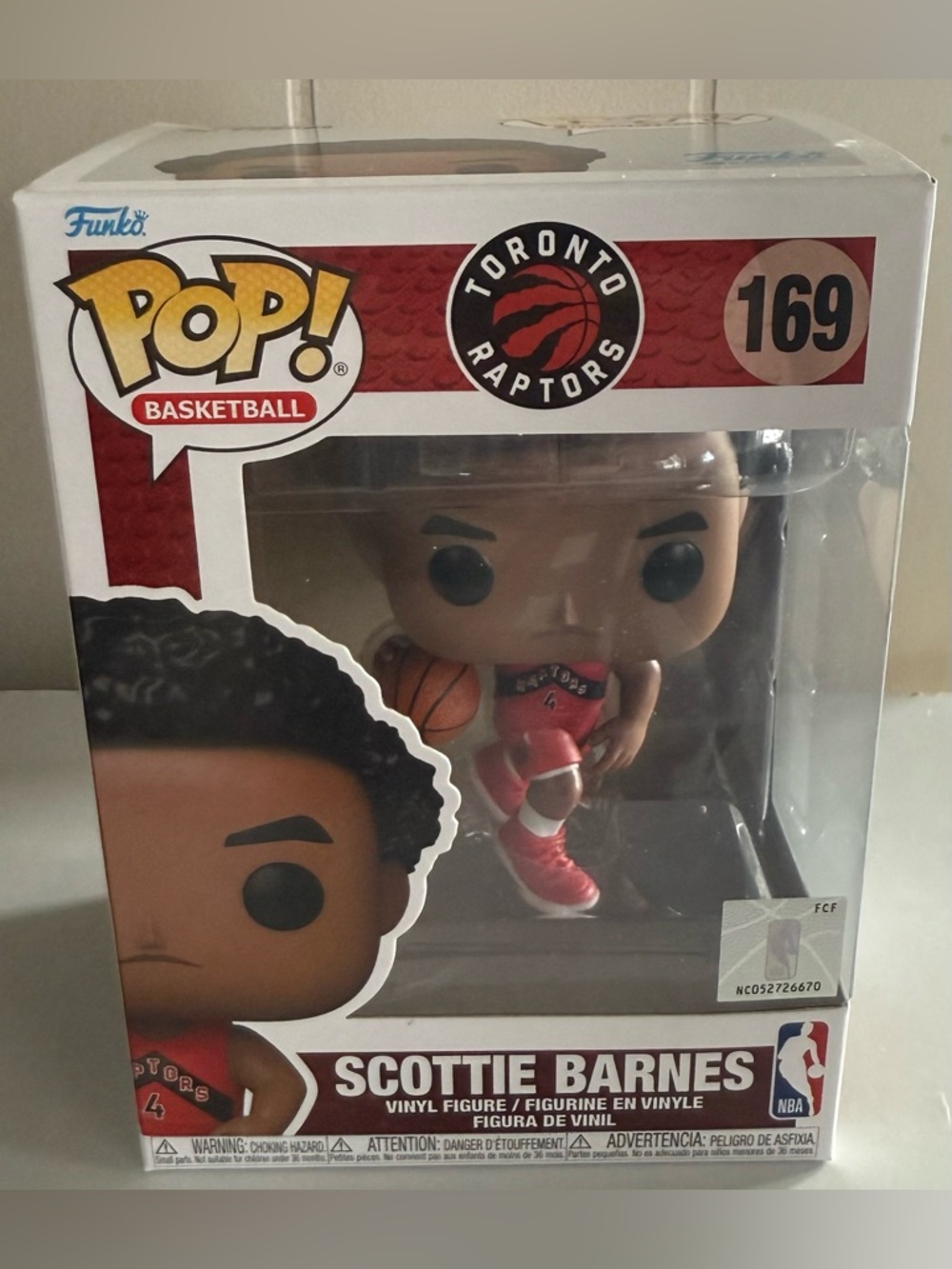 Funko Pop! Scottie Barnes Toronto Raptors Red Vinyl Figure